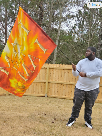 I AM Large Banner Flag I AM Banner